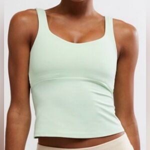 FP Movement by Free People Never Better Long Tank Size Large Pistachio Green NWT